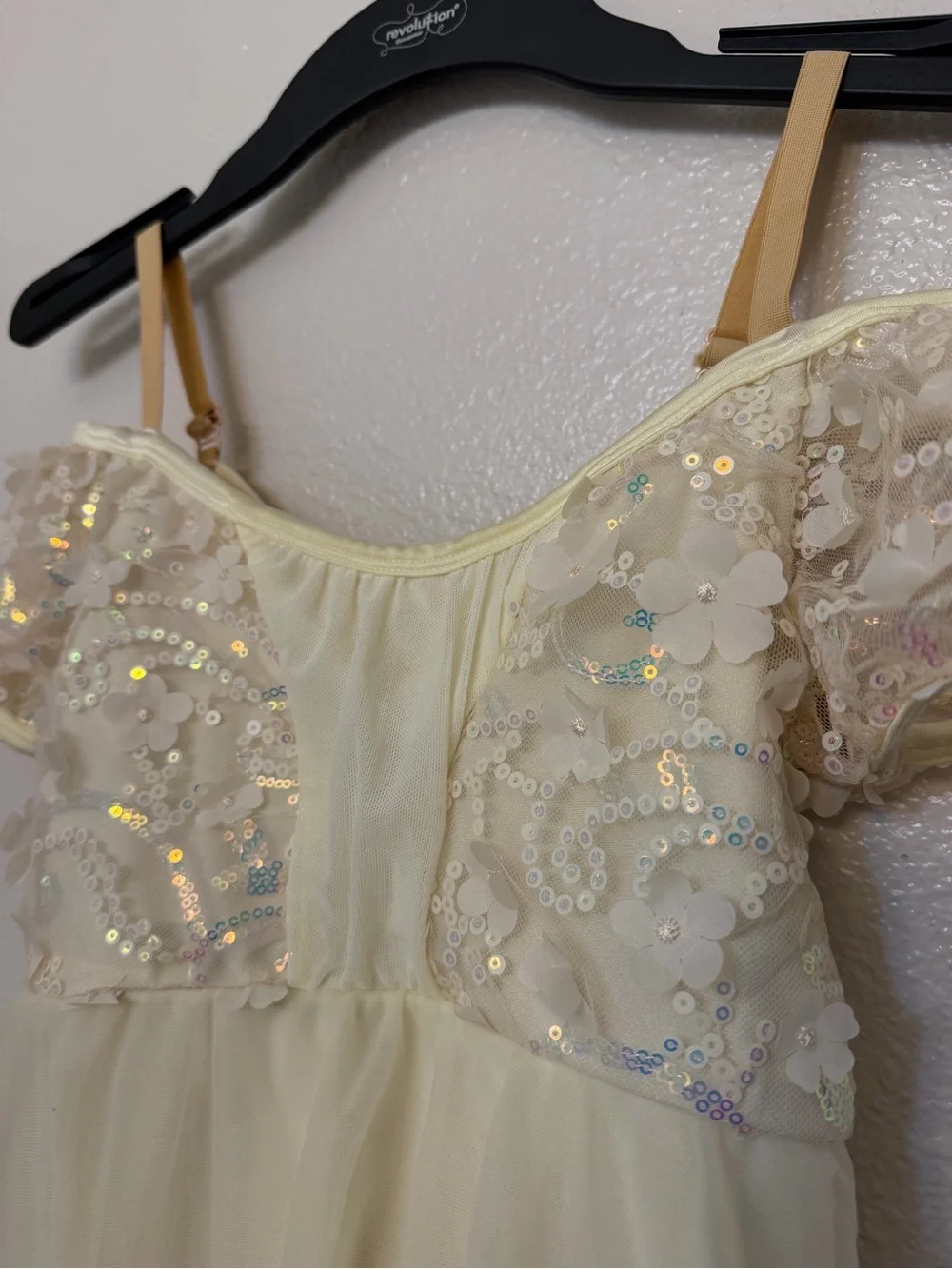Revolution Dance Costume ivory sequin lyrical ballet INTERLUDE RC23930 LC child